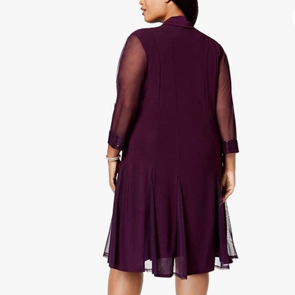 COPY - R&M Richards Plum Dress Jacket - Picture 3 of 3